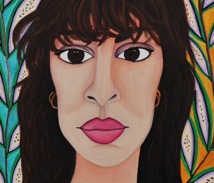Emilia Ruggiero - Enrica, 40X40, Acrilico su tela, 2022